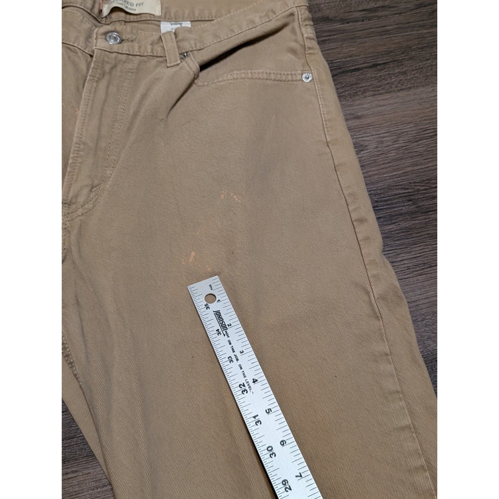 Vintage‎ Levis 550 Relaxed Fit Jeans Mens 34x32 Tan Khaki Denim Made in USA 90s - Picture 6 of 9